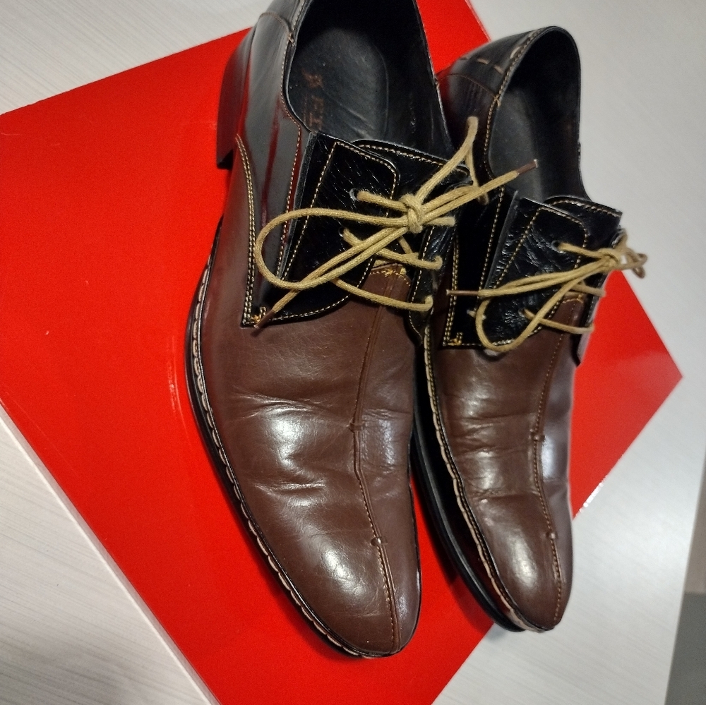 Classic Brown Leather Men's Oxfords
